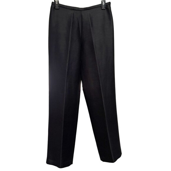 Bloomingdales Womens Black Silk & Wool Lined Pants Sz 4 Straight Leg Classy NWT - Picture 1 of 5